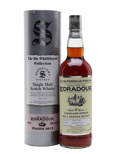 Edradour 10 Unchillfiltered Year Old Single Malt Whisky