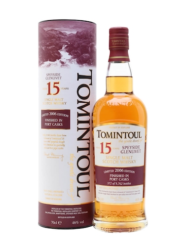Tomintoul 15 Year Old Portwood Single Malt Whisky